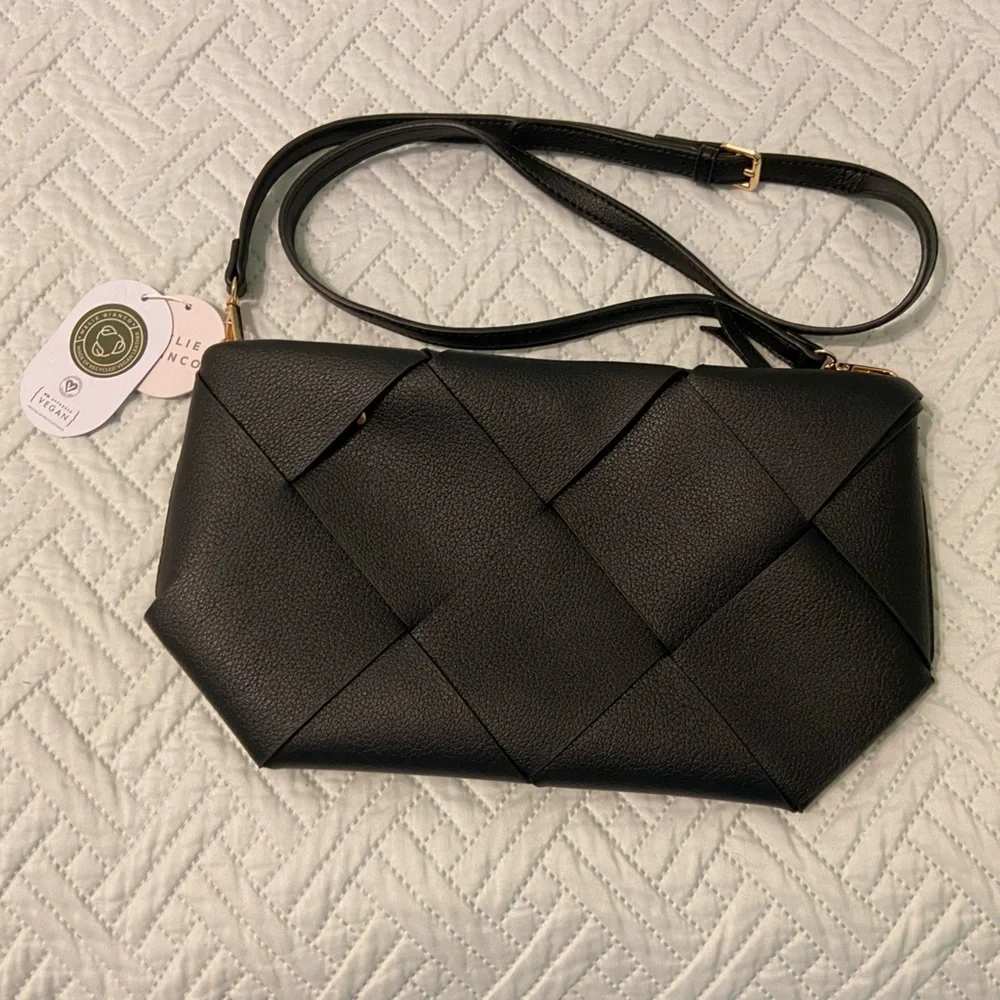 Melie Bianco - Connie Black Recycled Vegan Crossbody Bag